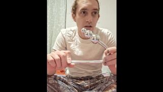 Playing with Vibrating Anal Beads for the First Time (full vid, intense orgasm)