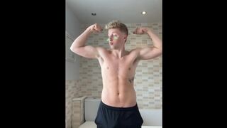 Hot Twink Jerksoff After Football