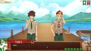 Игра: Тропа лагеря друзей путь 2, часть 4 - рыбалка с Тайгой (русская озвучка)