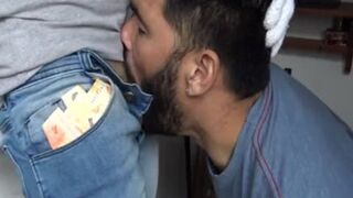 Tattooed Latin receives supplementary specie To Ride Stranger's penis