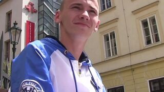 Czech Hunter: Shy Banker Takes His First BJ Money at Embassy