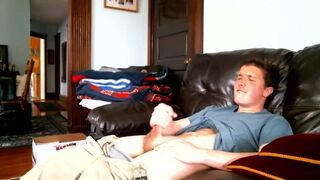 Gay JAV Solo: horny young alone at home