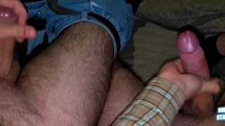 Military quiet jerking in the basement